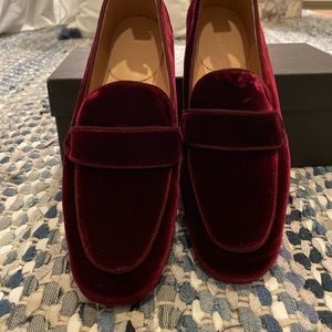 JCrew Velvet Loafer 6.5 Rich Burgundy NWOT